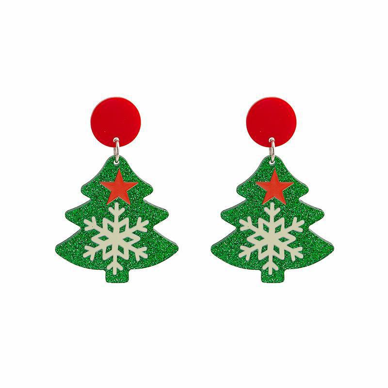 Wholesale Christmas snowflake earrings