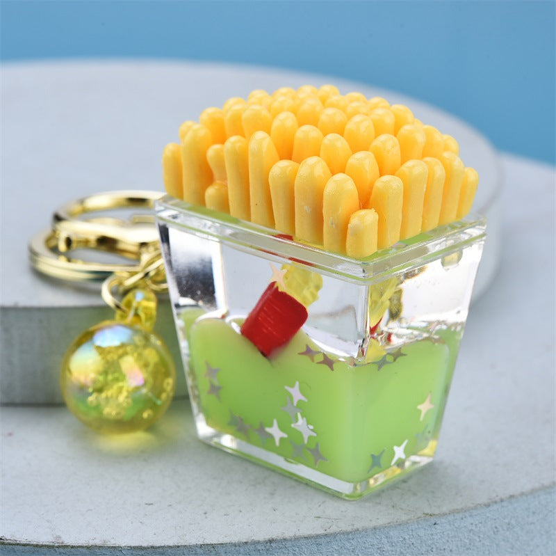 Hamburguesa al por mayor papas fritas acrílico