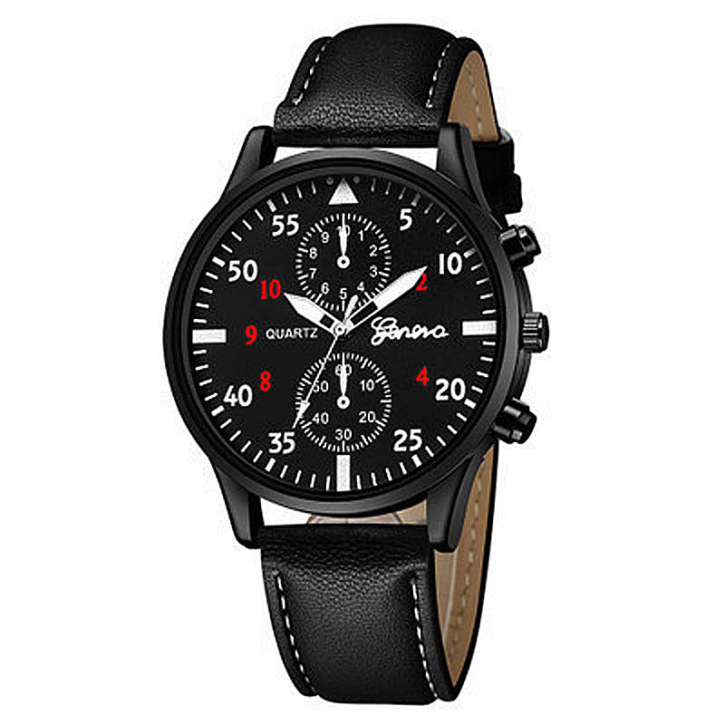 Wholesale PU Strap Men's Versatile Fashion Watch