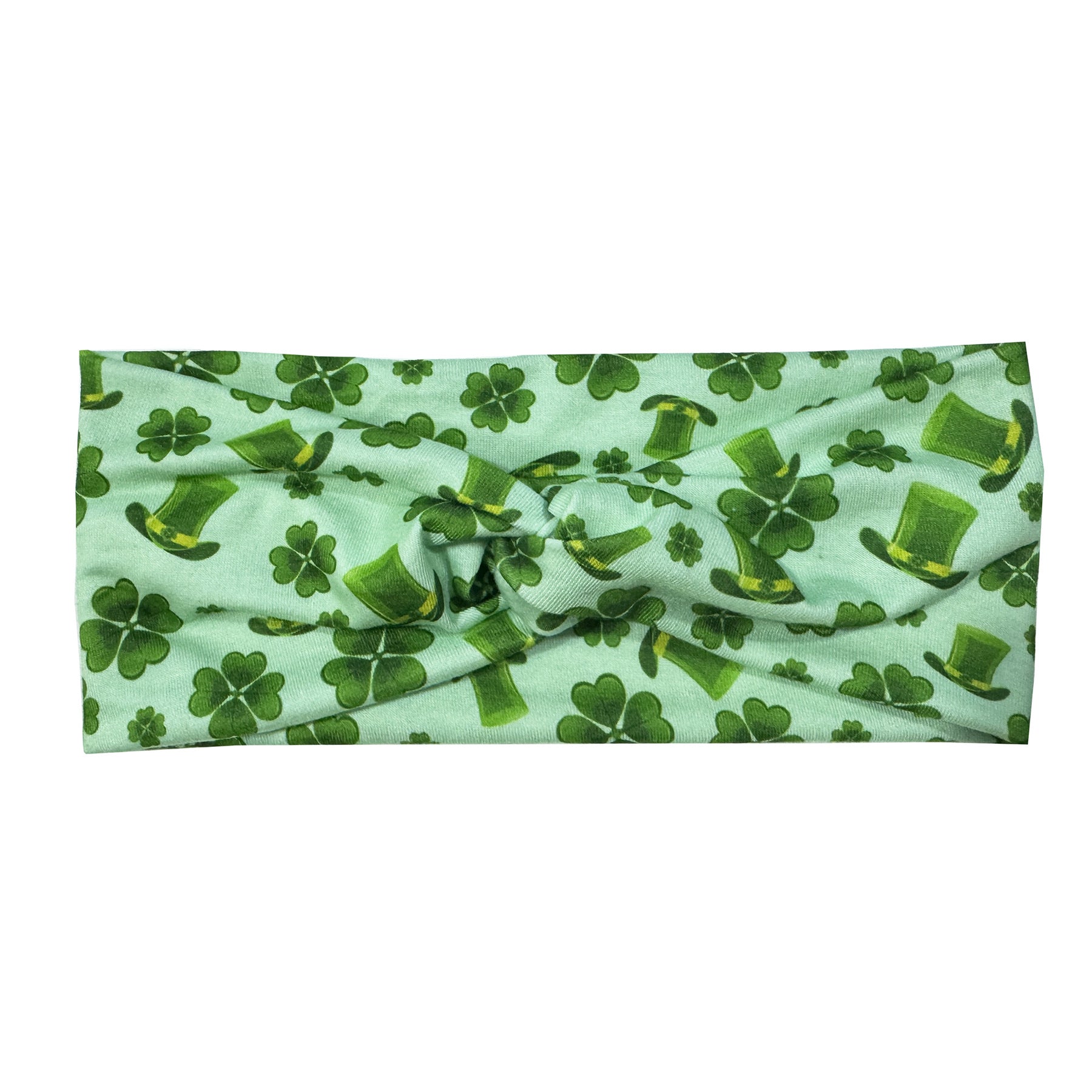 Wholesale St.  Patrick' s Day clover print cross headband