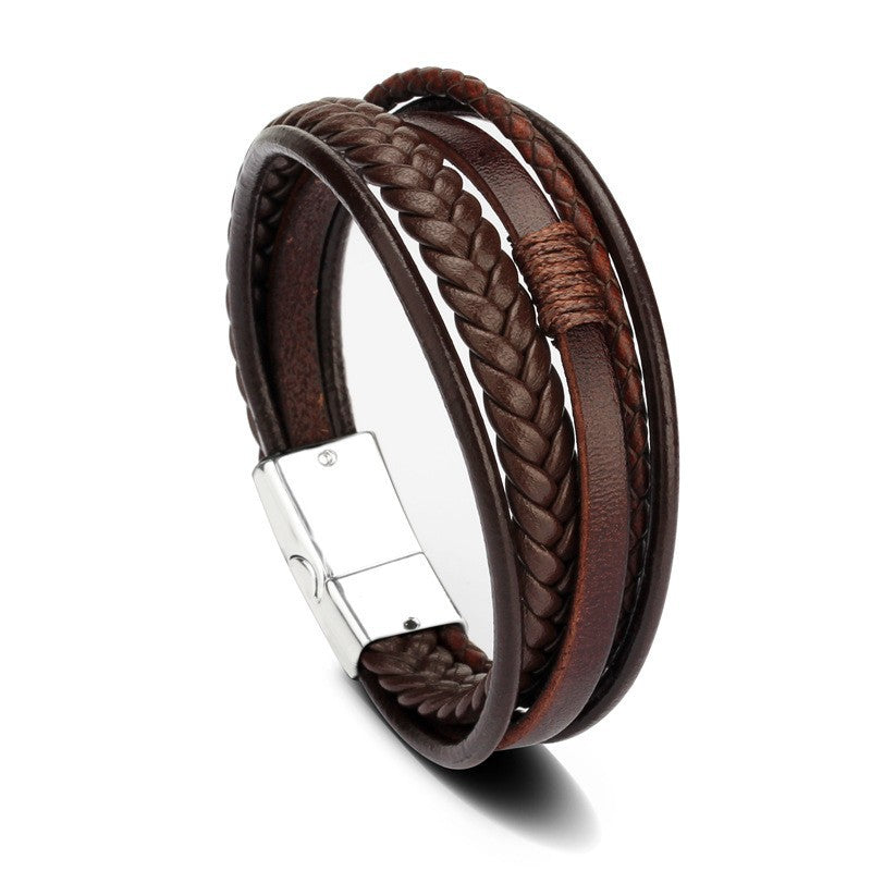 Wholesale Hand-woven leather bracelet