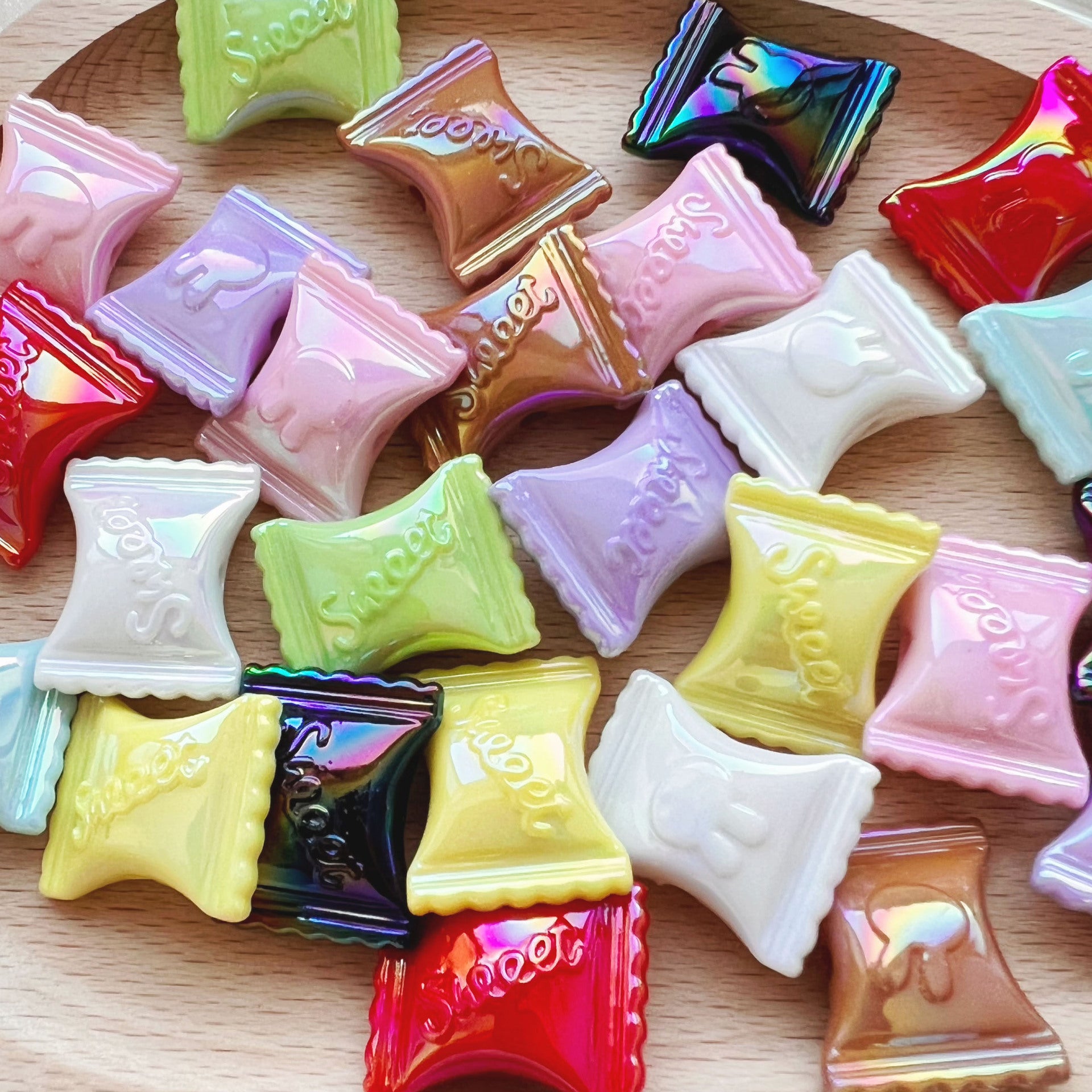 Wholesale 10pcs colorful candies Acrylic Beads