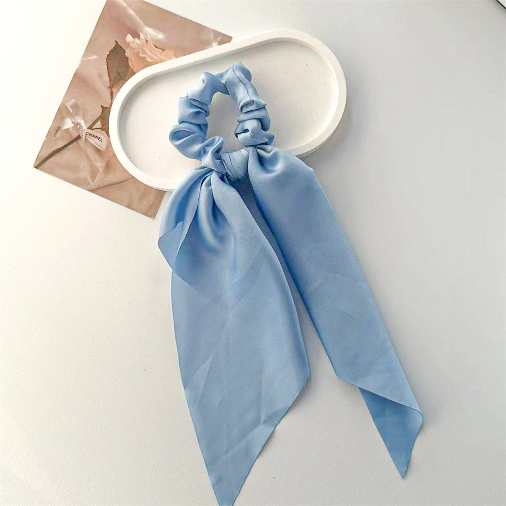 Wholesale Ponytail Ribbons Satin Scrunchies Hair Accessories Hair Scrunchies