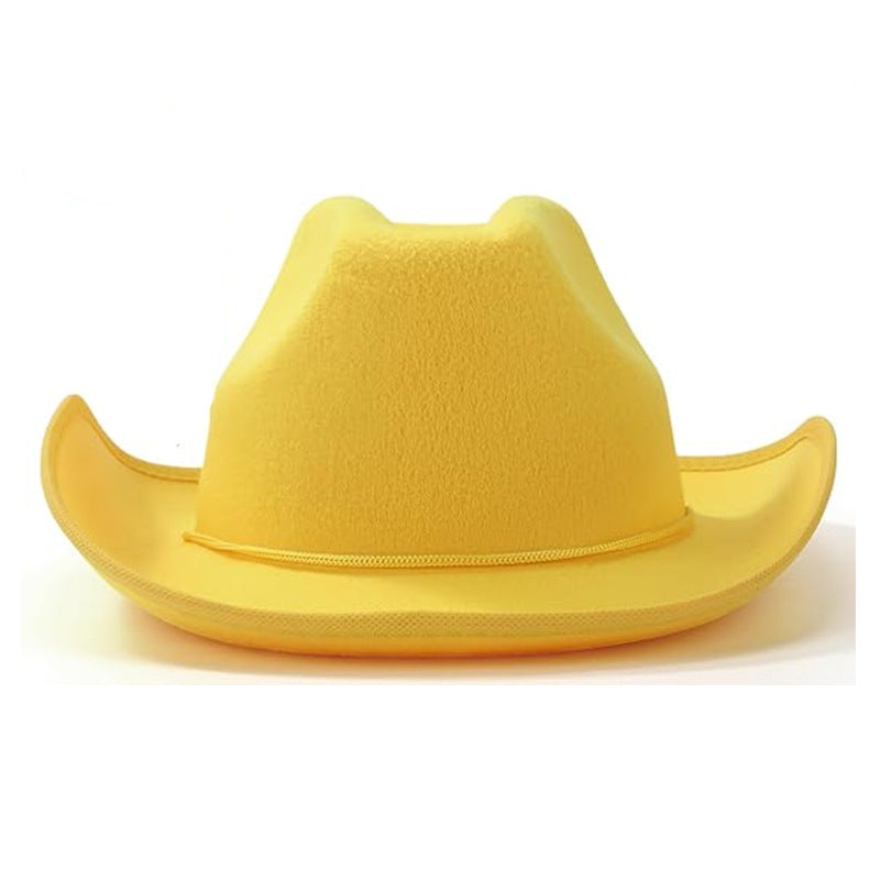 Wholesale White hemmed heavyweight rope buckle Dick western cowboy hat