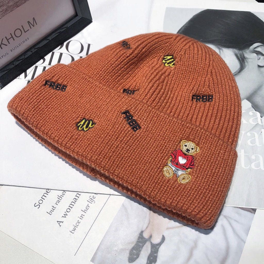 Wholesale Bear Fashion Trend Warm Earmuffs Cute Winter Beanie