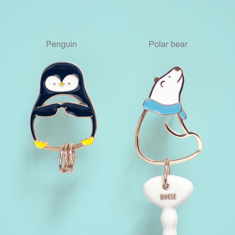 Llavero de metal animal de segunda generación al por mayor