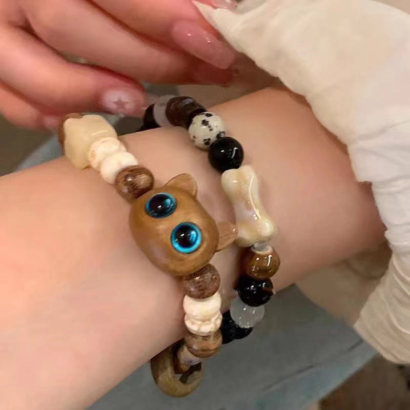 Wholesale Natural Stone Kitten Beaded Jewelry Natural stone Bracelet