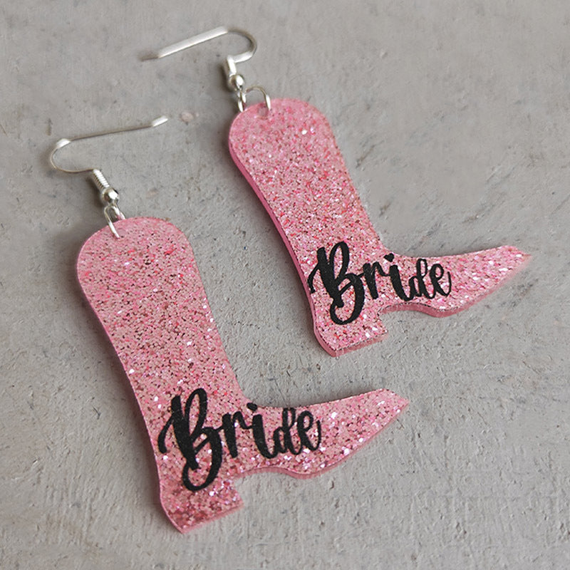 Wholesale 2pairs/pack Beautiful Floral Pearl Laser Bright Party Earrings