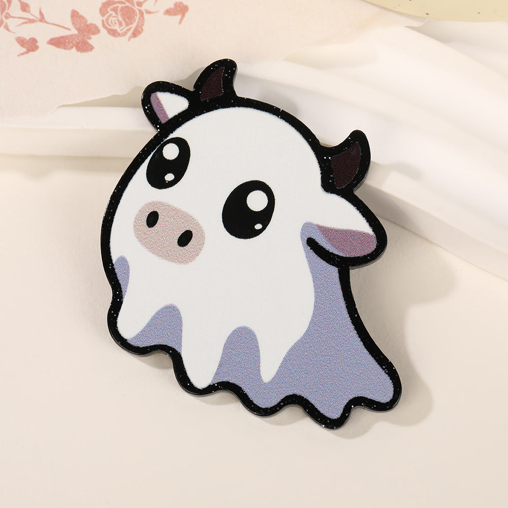 Wholesale 10pcs Pumpkin Cat Ghost Acrylic Flatback