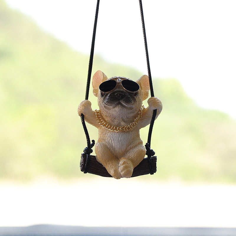 Wholesale Resin Puppy Car Pendant