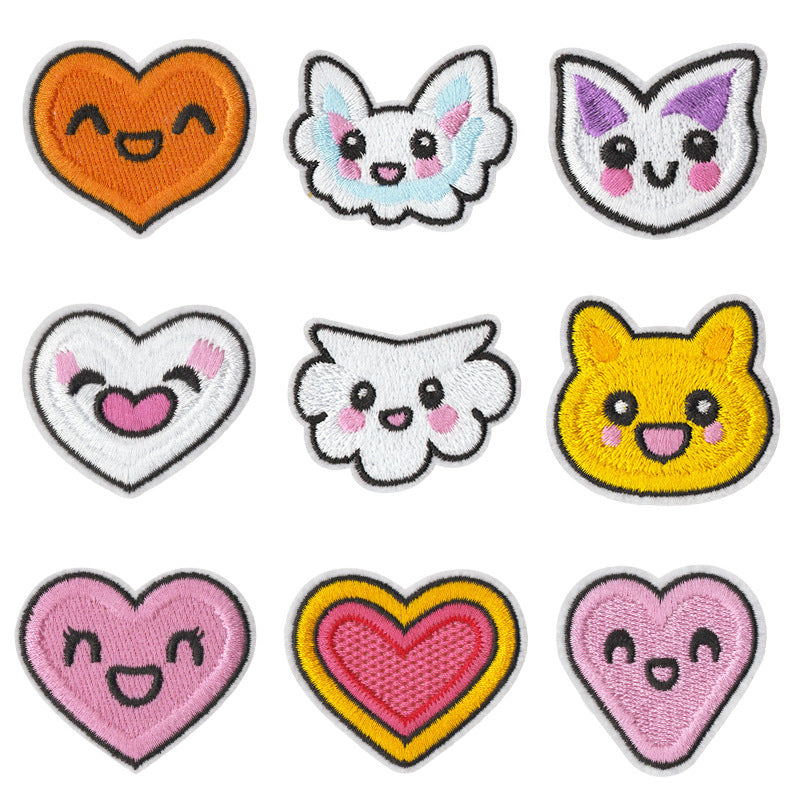 Wholesale Cartoon Animal Iron On Embroidery Patches Set Of 9 For Towels DIY Clothing Scrapbooking Resale Gift