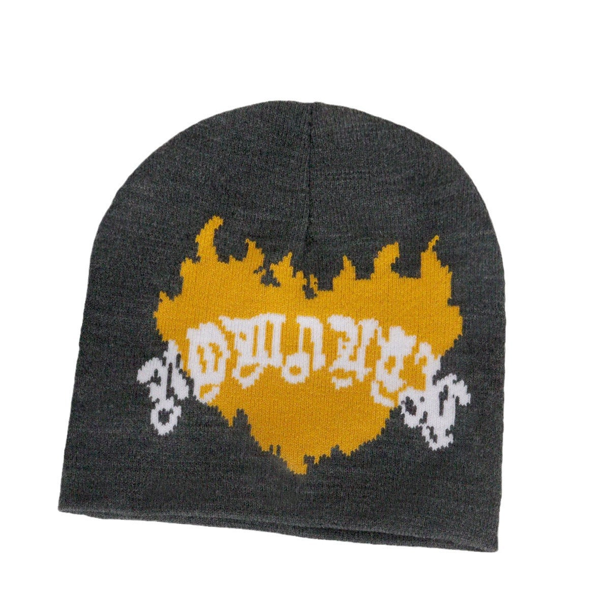 Wholesale Y2K Jacquard Knitted Hat Love Flame Woolen Hat
