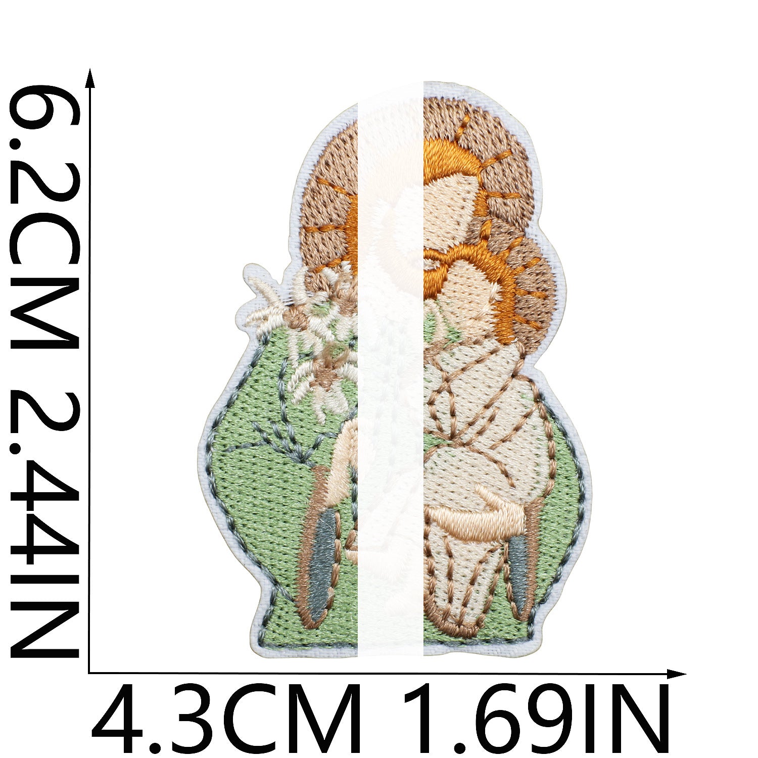 Wholesale Trendy Embroidered Iron On Patch Art Portrait DIY Decorative Clothing Accessory Craft Supply
