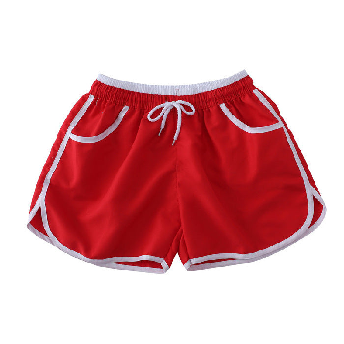 Wholesale Summer Women's Beach Shorts Solid Color Quick Dry Swimwear