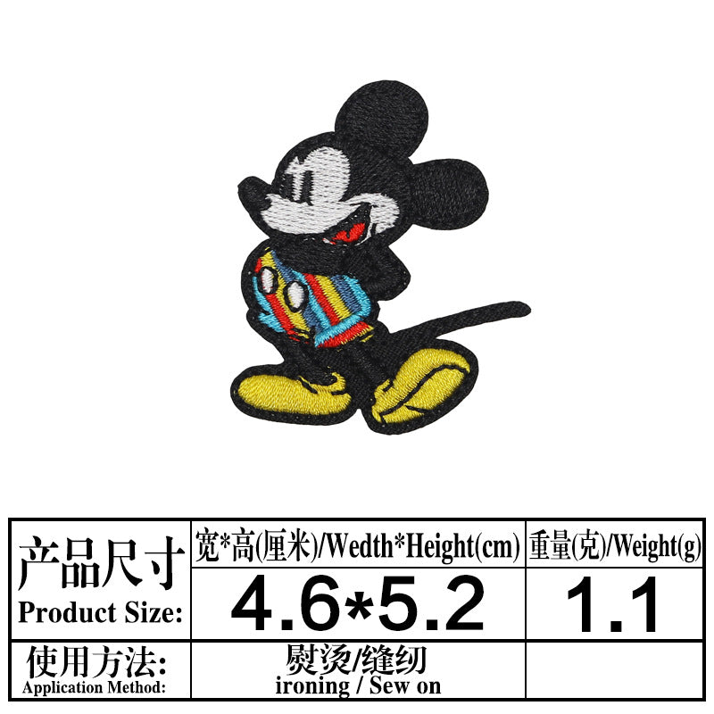 Wholesale Round Cartoon Mouse Embroidered Patch For Clothing Bags And Towels A Chic Decorative Accent OLY Exclusive