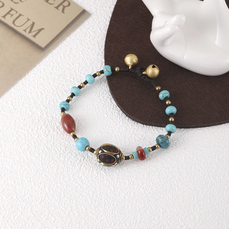 Wholesale Ethnic Style Turquoise Handwoven Bracelet