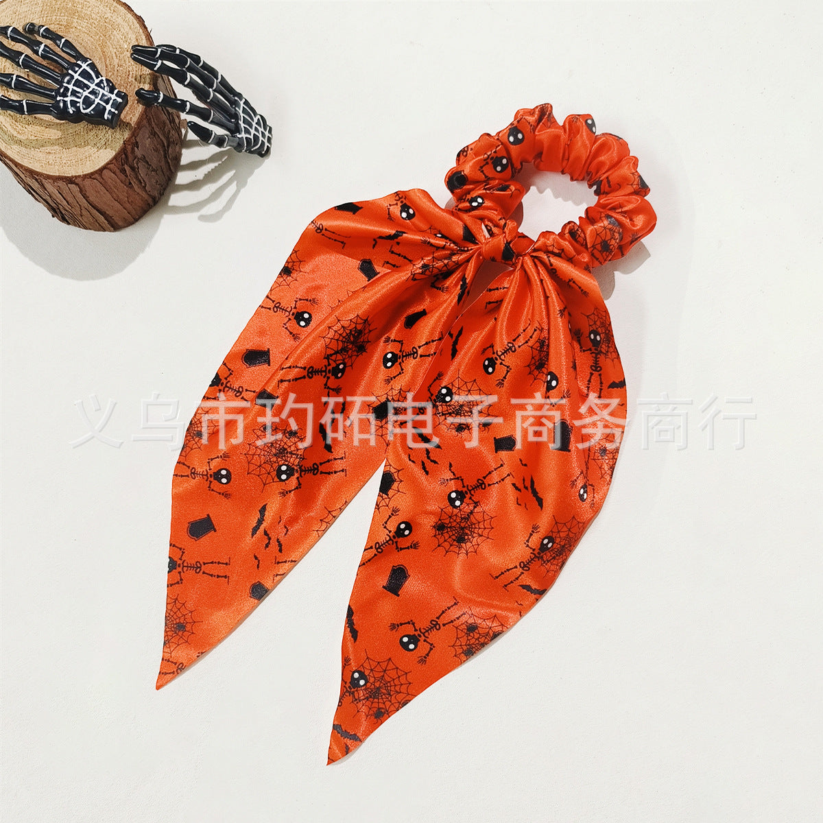 Wholesale  hair accessories ghost bat ribbon pumpkin hair ring