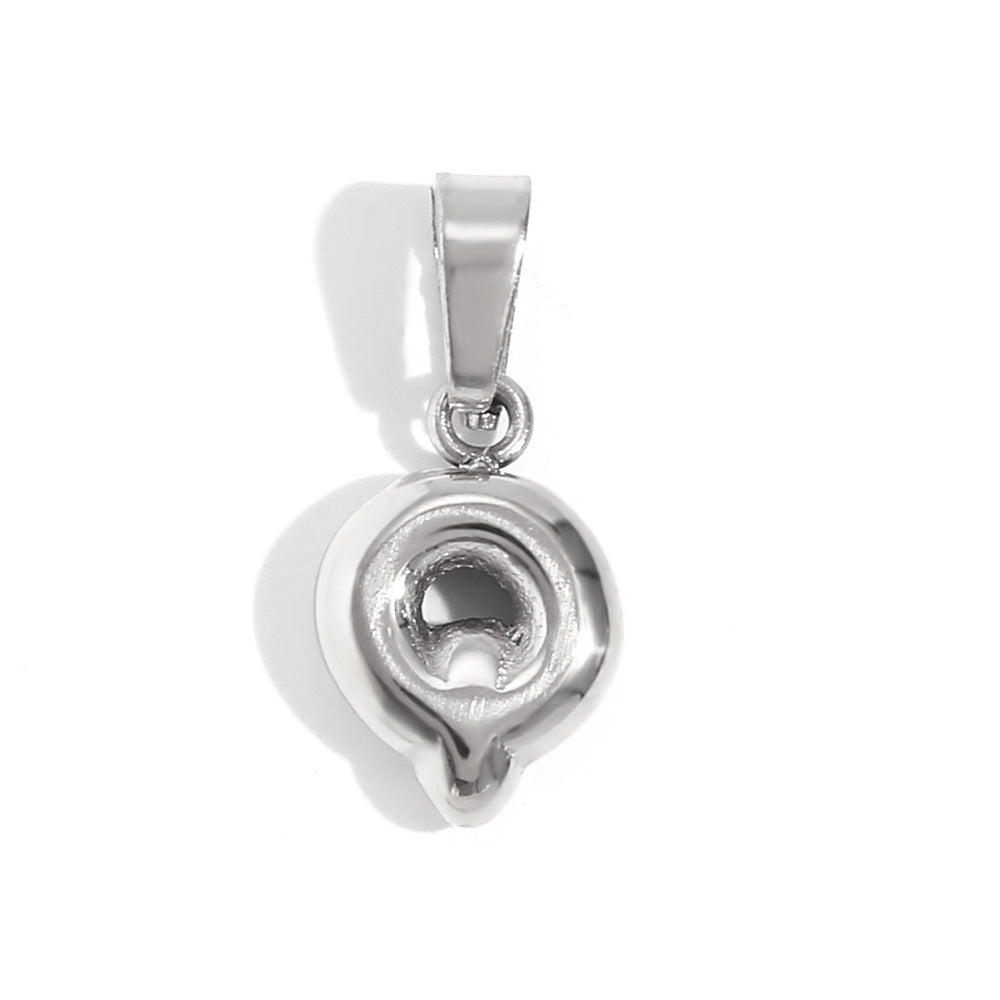 Wholesale Mini Bubble English Stainless Steel Plated 18K Gold DIY Matching Accessories Pendant