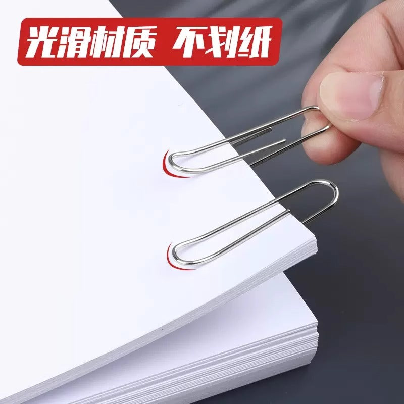 Wholesale paper clip silver metal paper clip steel core paper clip