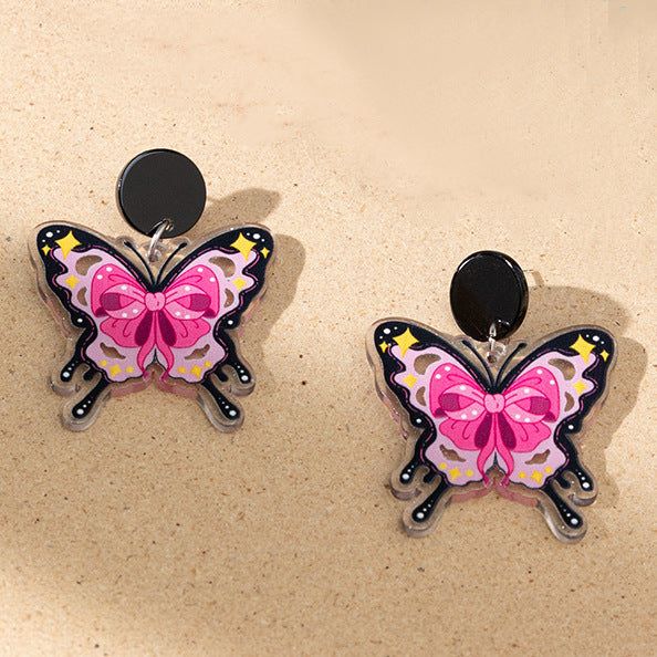 Wholesale Acrylic Butterfly Earrings