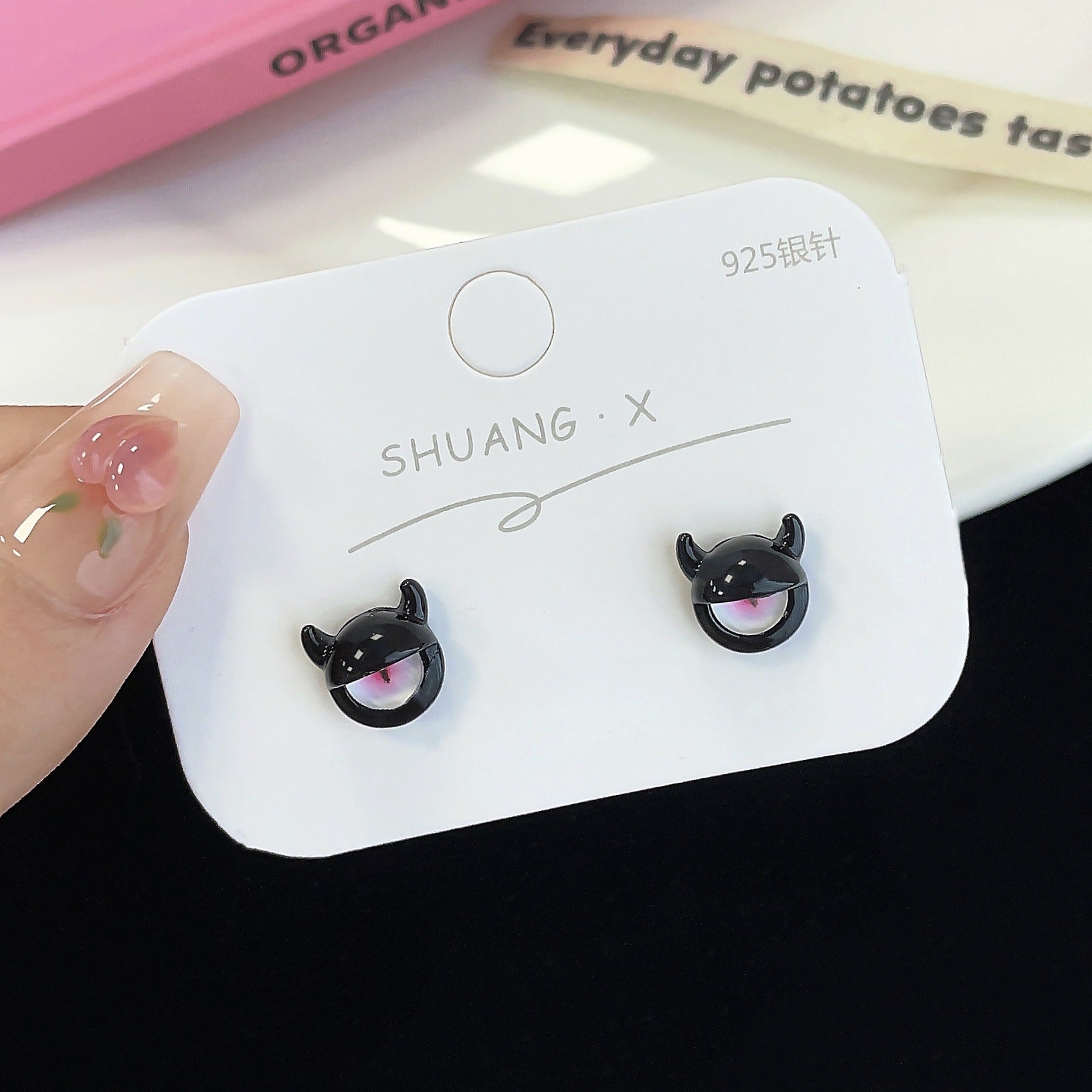 Wholesale Cute Big Eyed Monster Alloy Earrings