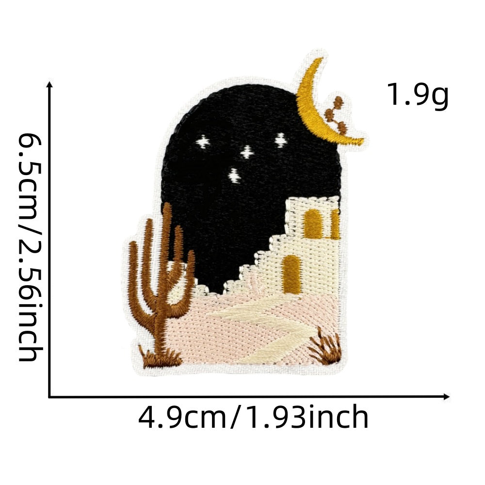 Wholesale Bohemian Chic Embroidered Iron On Patches Polyester Decorative Applique For Coats And Trench Coats