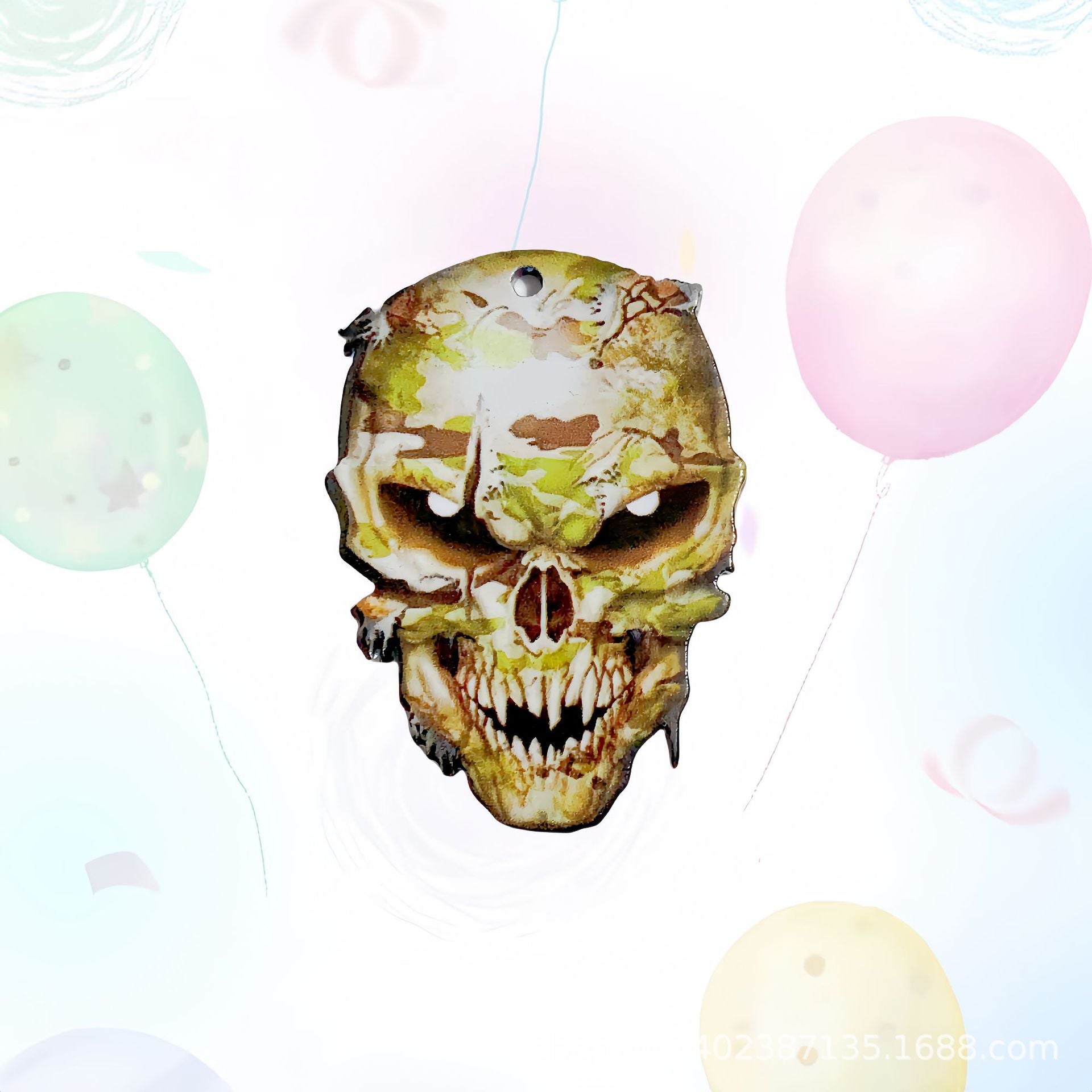 Wholesale 30pcs/pack Acrylic Flatback Skull Accessories DIY Pendant Crafts