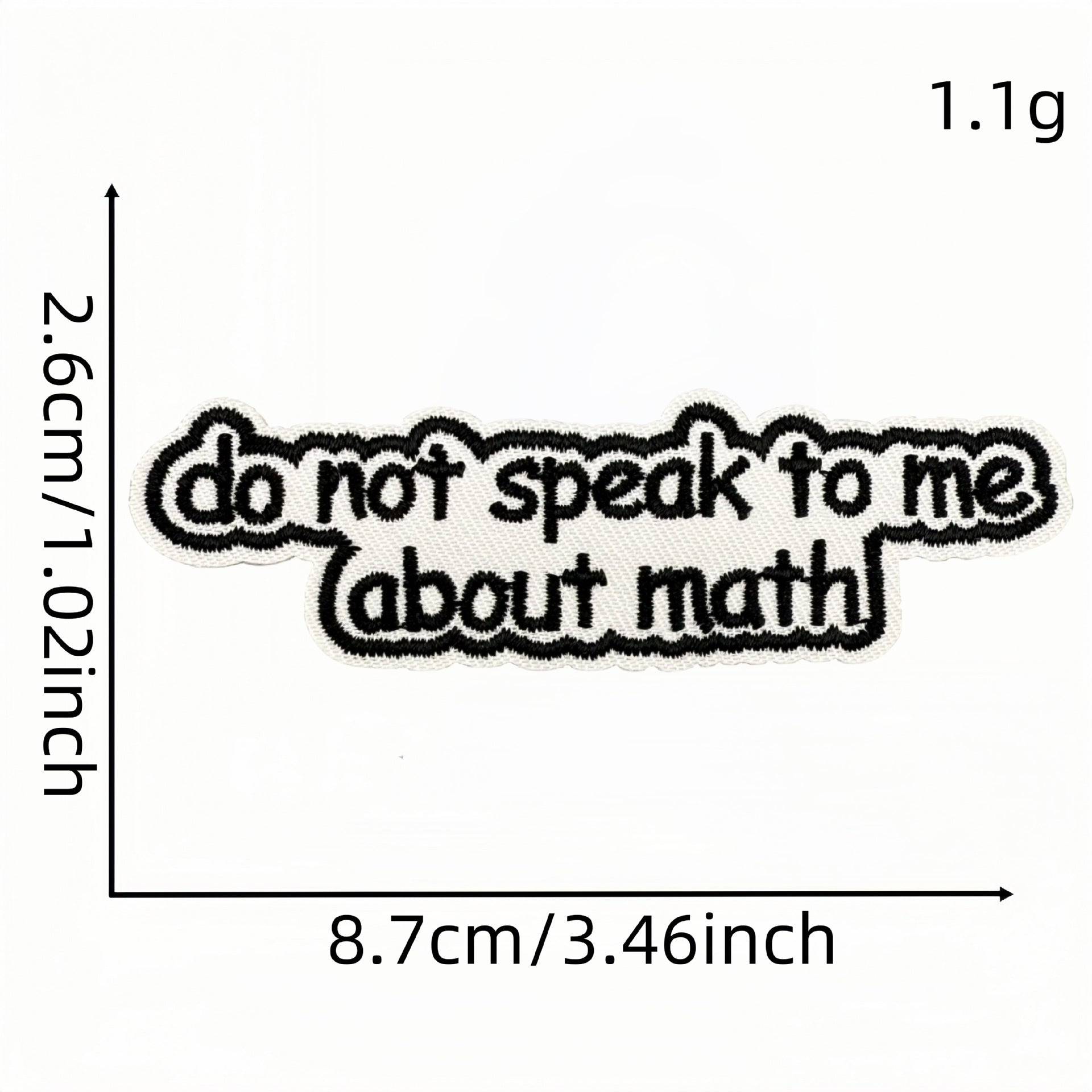 Wholesale Cartoon English Math Series Embroidery DIY Patches