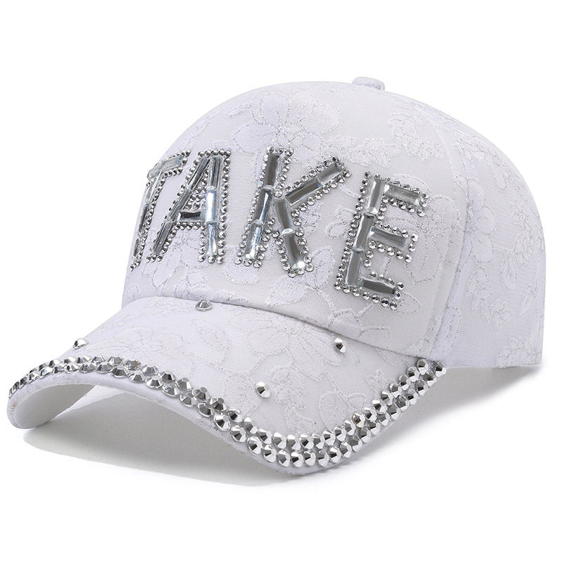 Wholesale Diamond Inlaid Cotton Baseball Caps