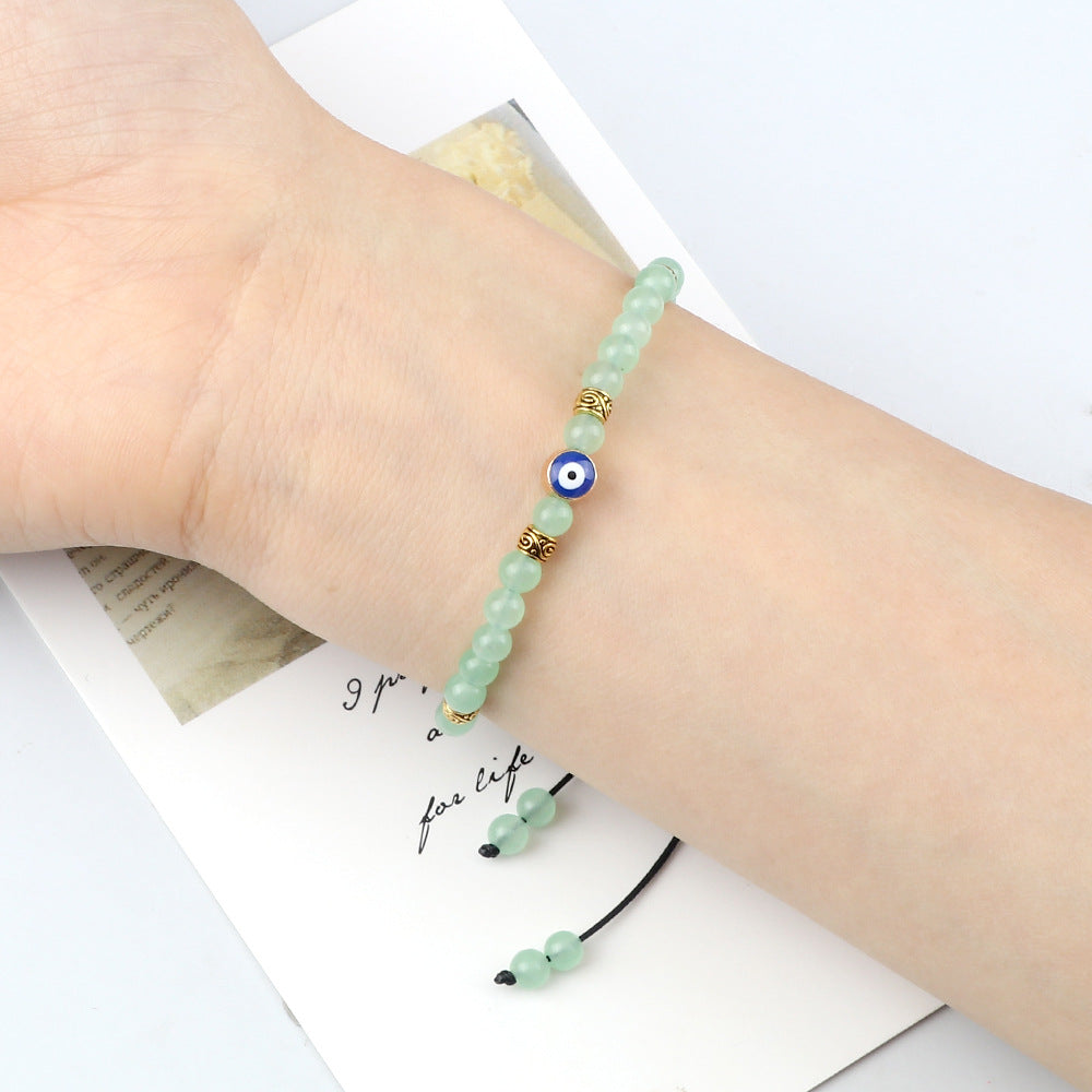 Wholesale Vintage Devil' s Eye Bead Weaving Bracelet