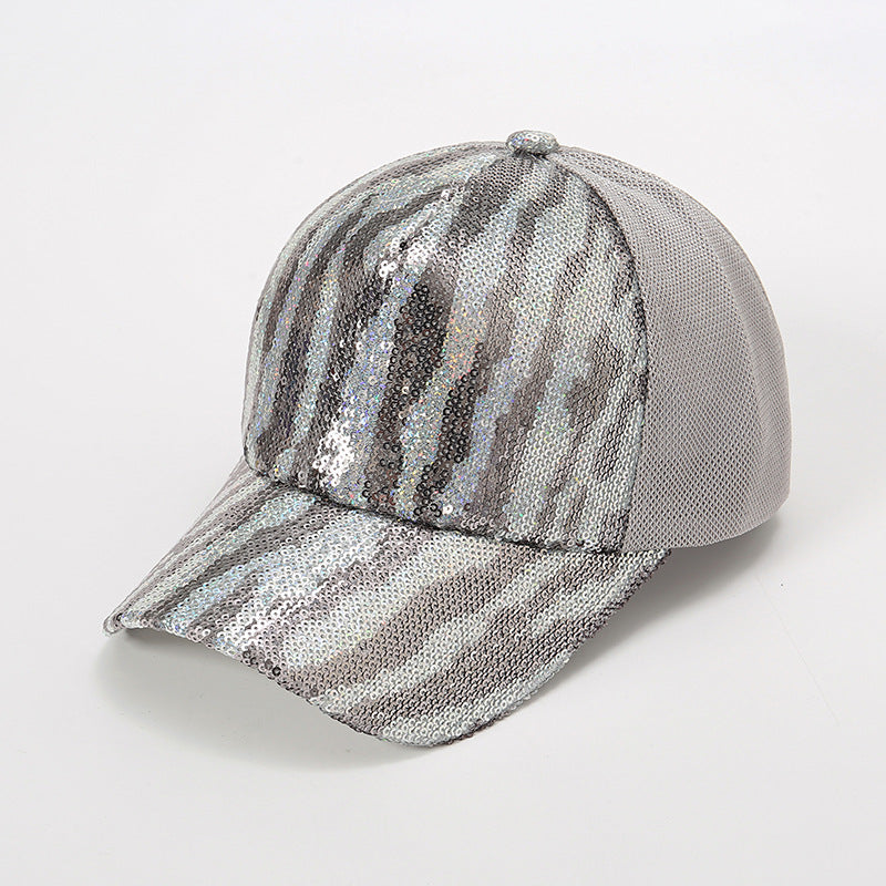 Wholesale Sequin Breathable Mesh Polyester Baseball Cap