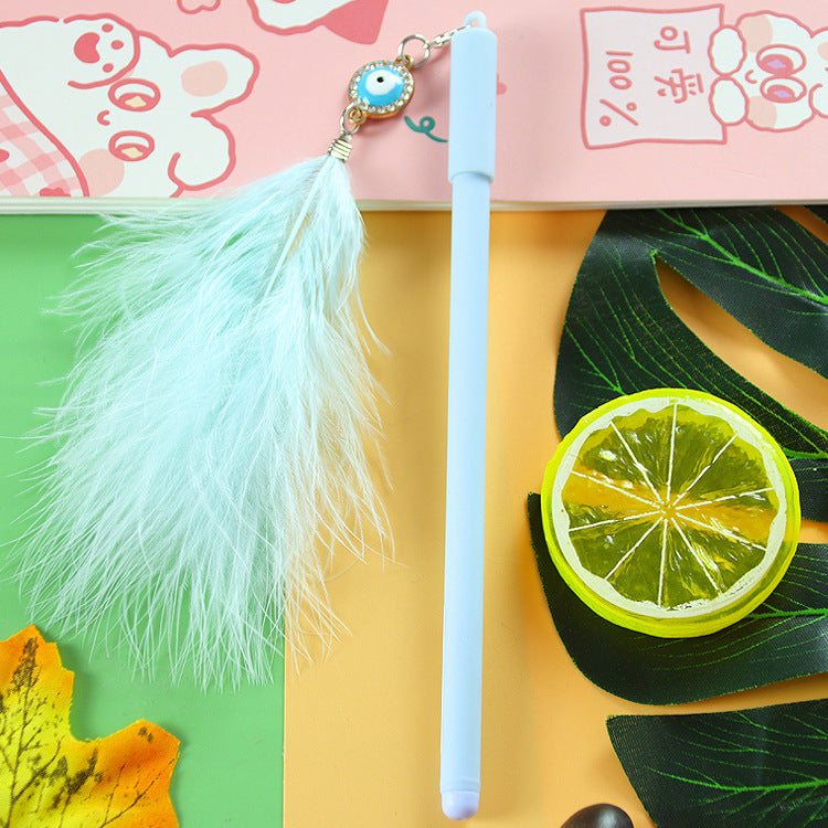 Wholesale Creative Tassel Drift Bottle Pendants, Neutral Pen, Erasable Plastic Signature Pen