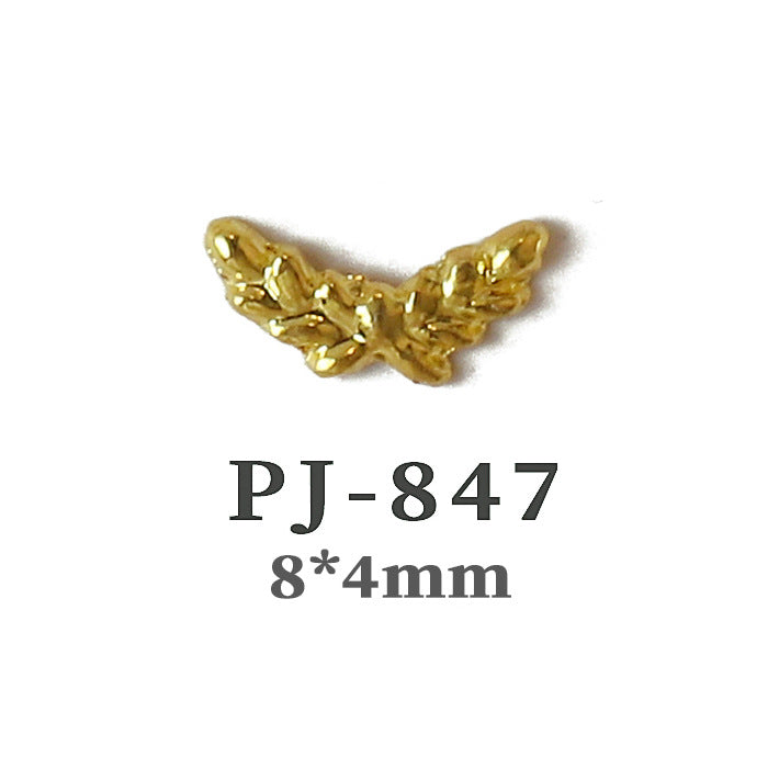 Wholesale  Metal Nail Art Charms Antelope Head Wings Leopard Head Manicure Decorative Accent