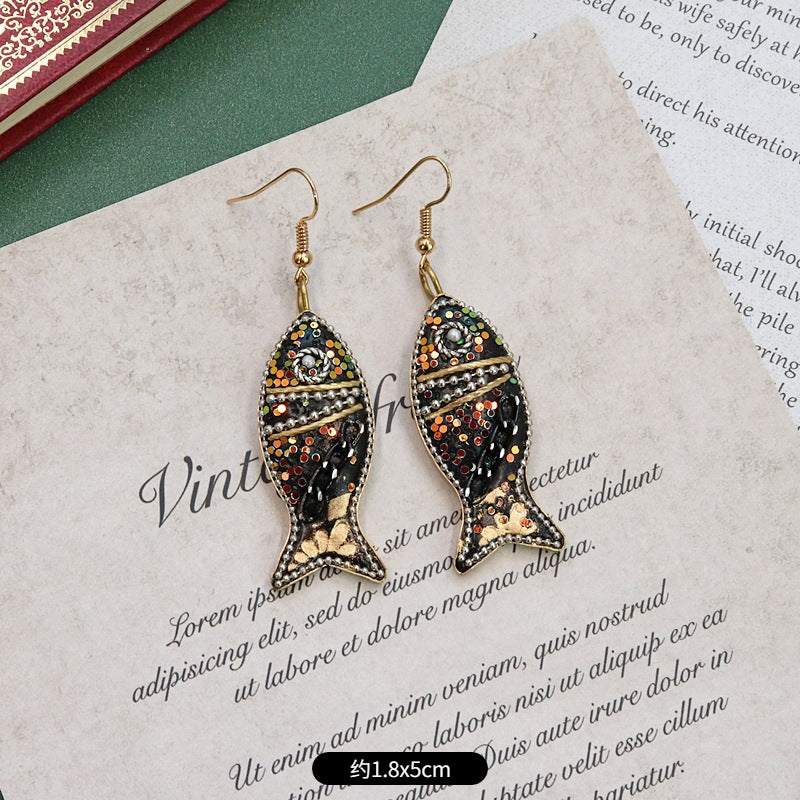 Wholesale Exotic Retro Alloy Earrings