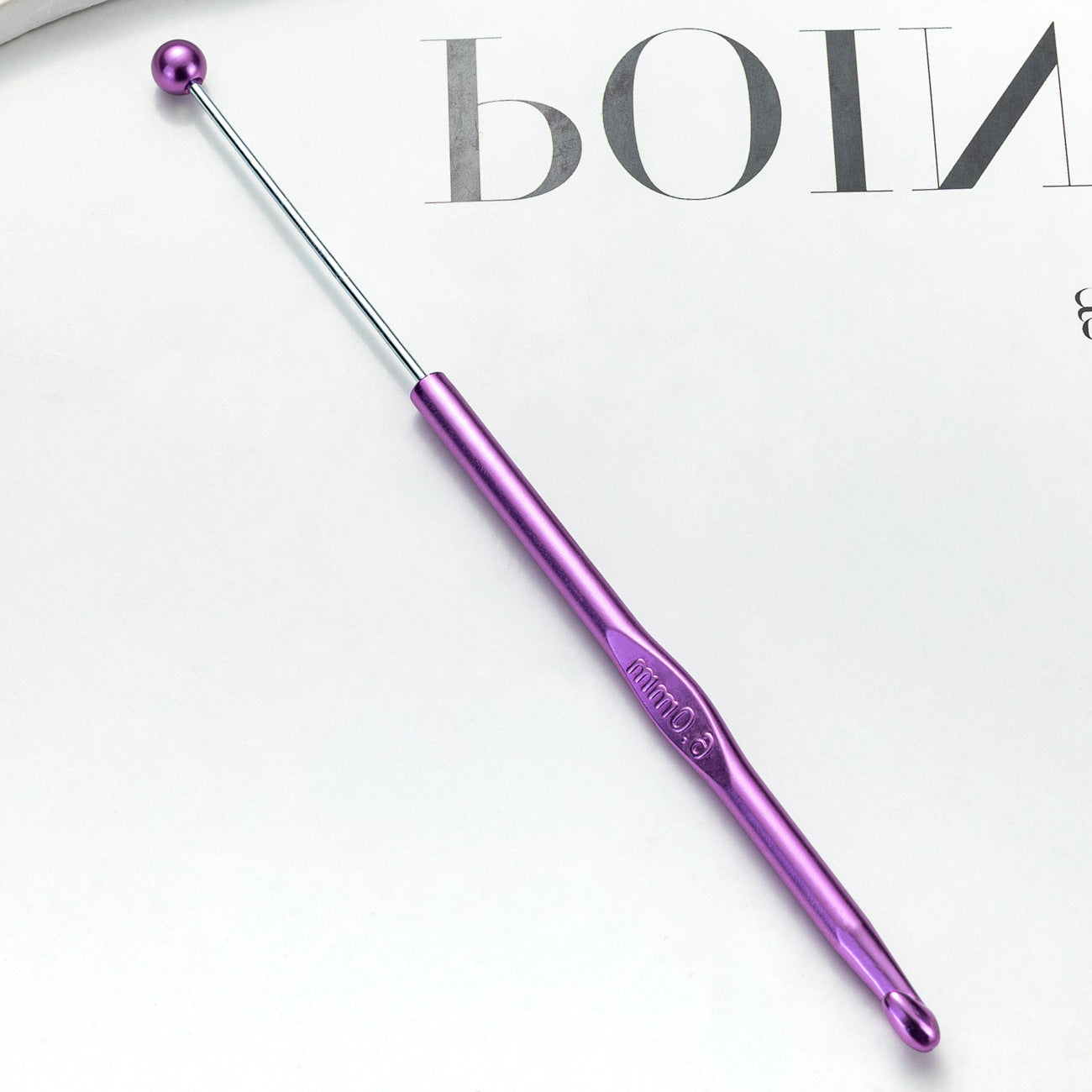 Wholesale 3mm 4mm 5mm 6mm DIY Bead Single Head Knitted Sweater Yarn Crochet Hook