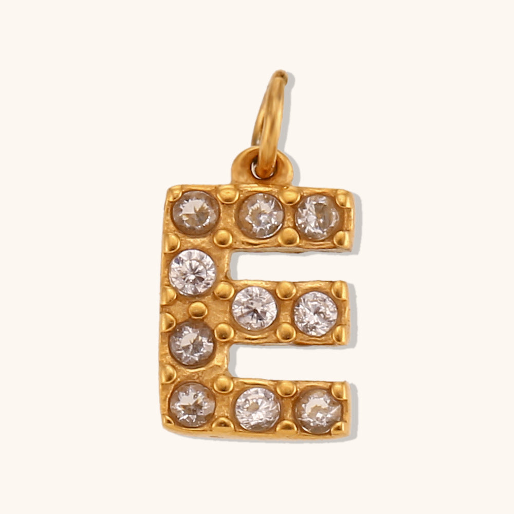 Pargente de cartas de inglés de oro de acero inoxidable de acero inoxidable al por mayor