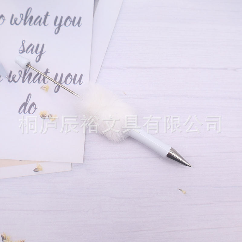 Wholesale Cartoon beaded cute pen with cute beads and cute girly gift pen