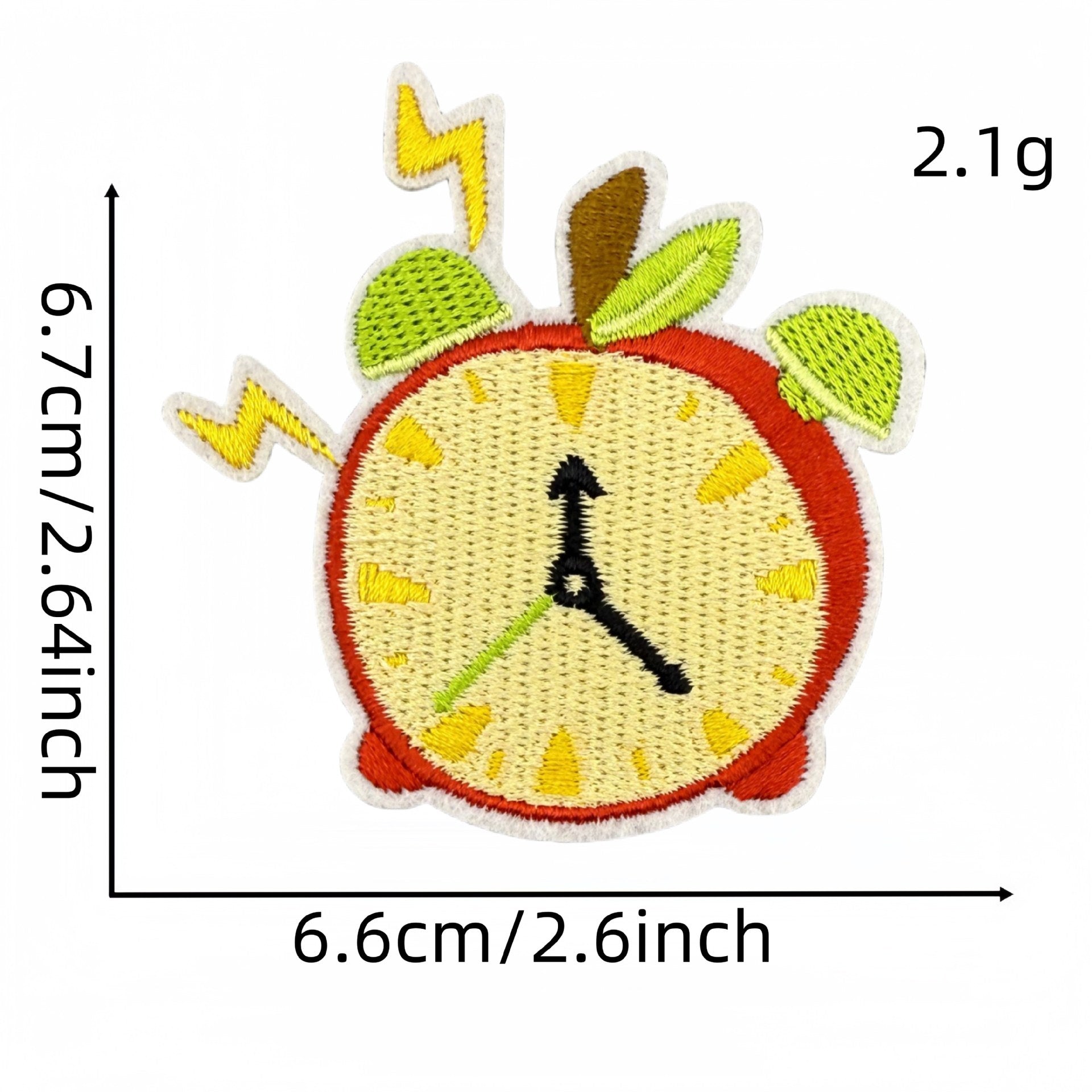 Wholesale Cute red apple cartoon embroidery DIY patches