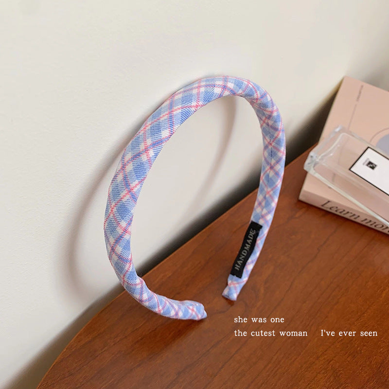 Wholesale of High-end Wide Sponge Simple and Elegant Fabric Headband