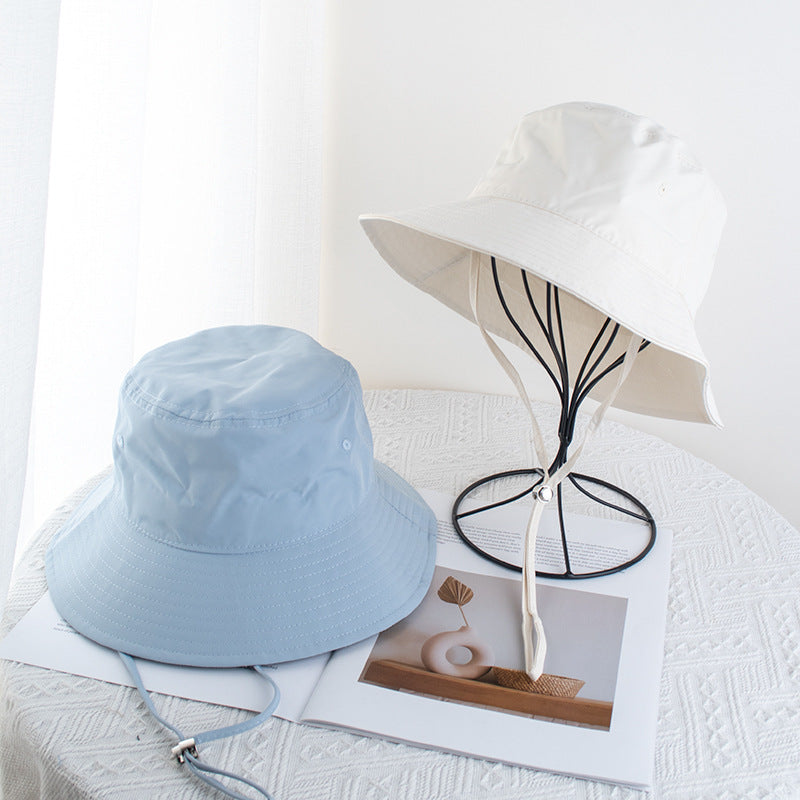 Wholesale Classic pressure line fisherman hat plain face solid color basin hat