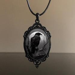 Wholesale Vintage Gothic style bat castle crow cross blood black cat church cemetery vampire vintage necklace