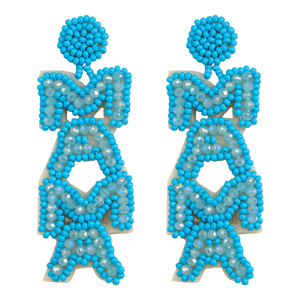 Wholesale MAMA Rice Pearl Diamond Earrings