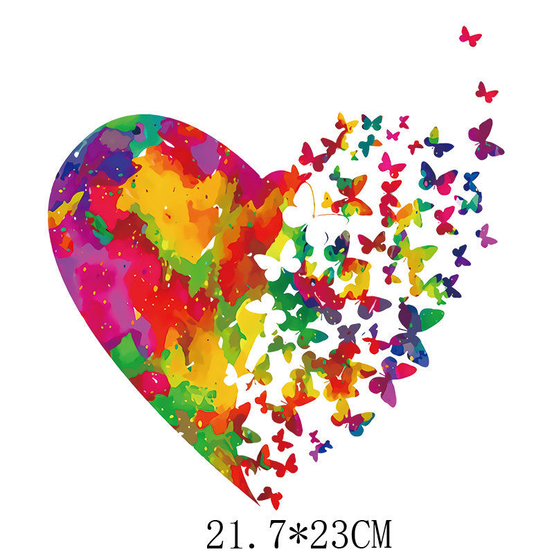 Wholesale Colored butterfly heat transfer UV DTF Ready to Press Transfers Wraps