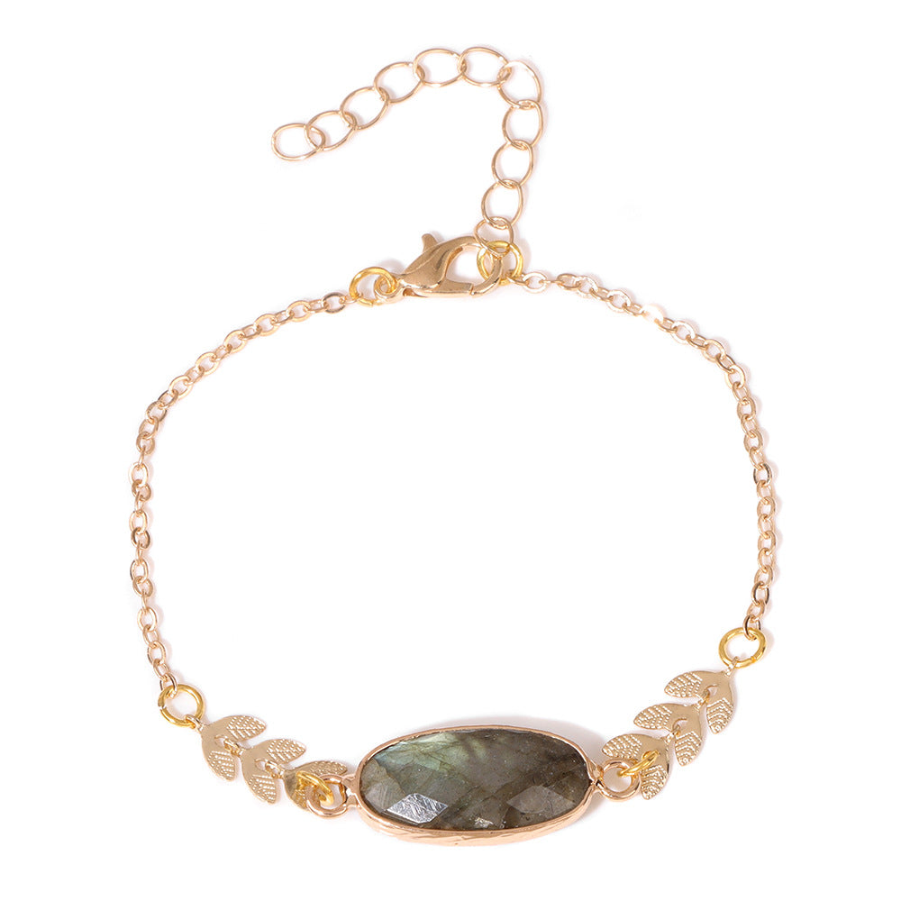 Wholesale Natural Stones Love Alloy Bracelet