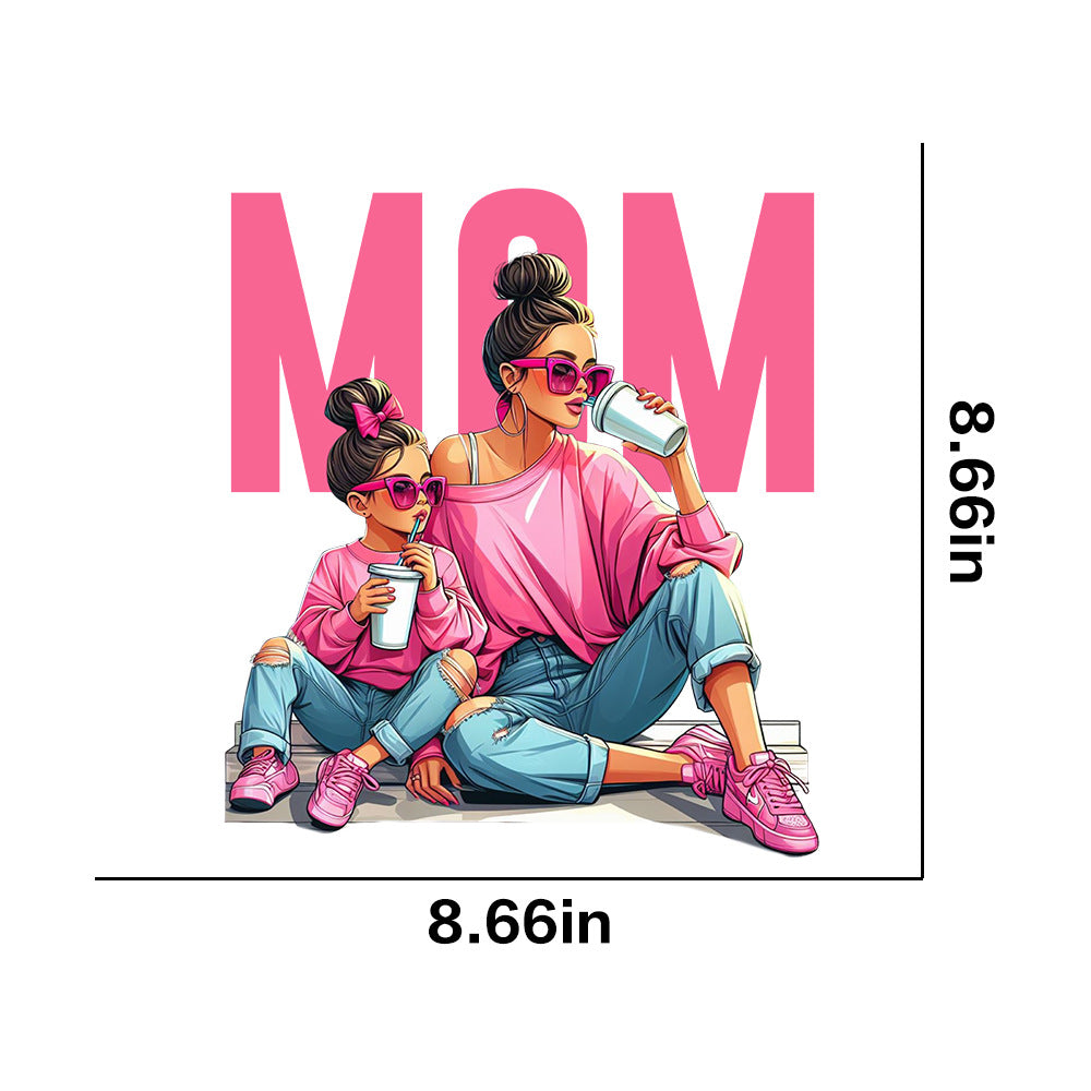 Wholesale Mother and child clothing UV DTF Ready to Press Transfers Wraps