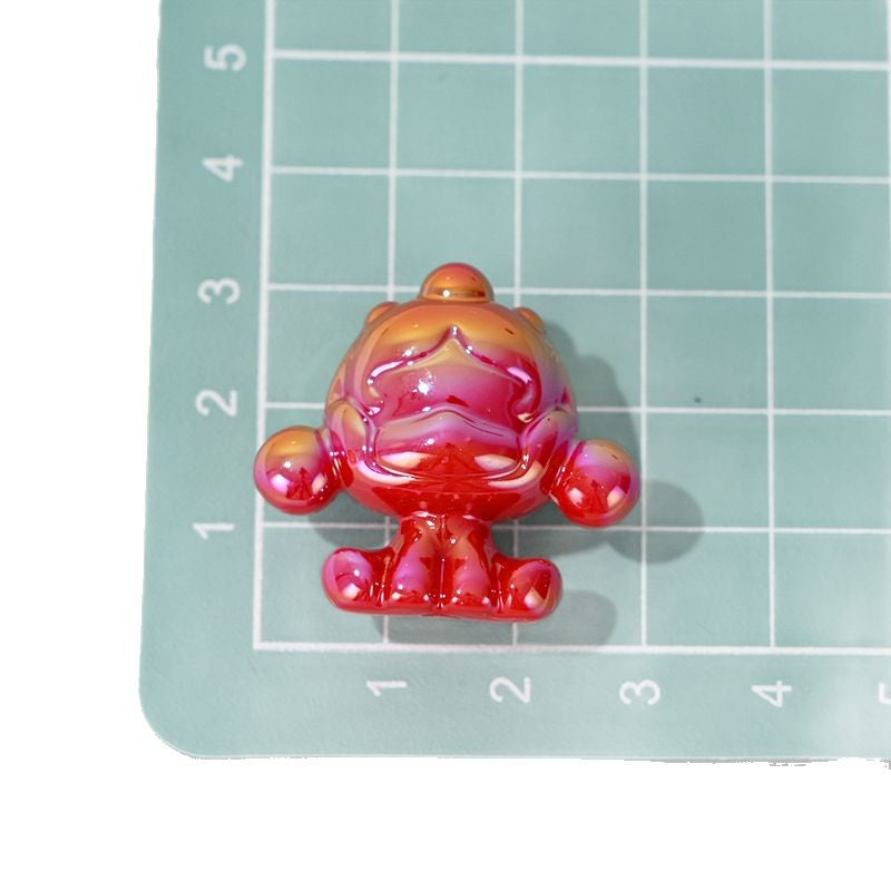 Wholesale 10pcs/pack Color-plated cute loose beads