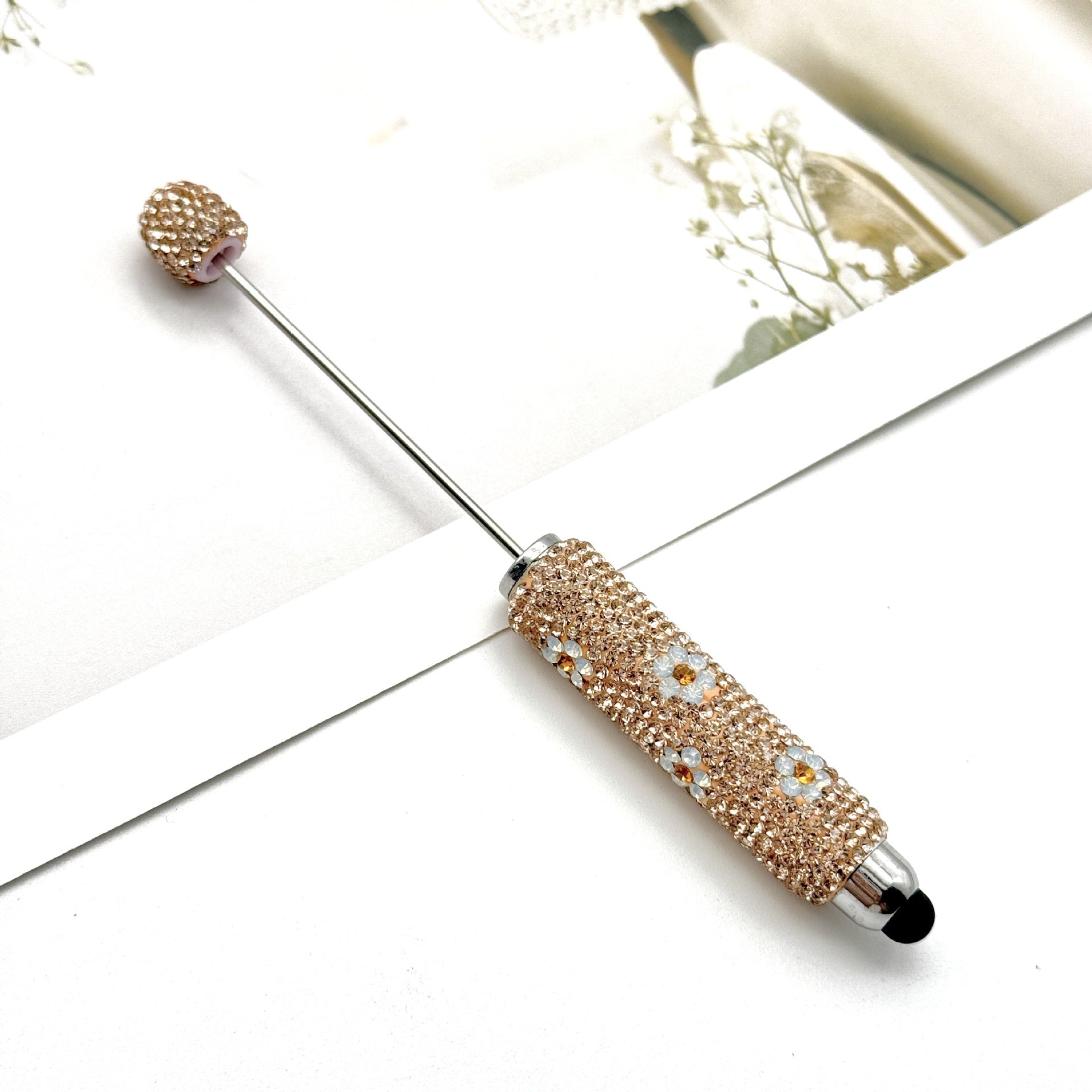Wholesale Multi-Color  Full Diamond Touch Screen Beadable Pen