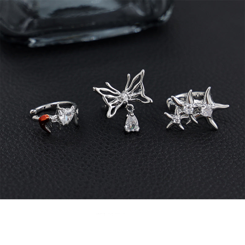Wholesale Zircon ear clip without hole
