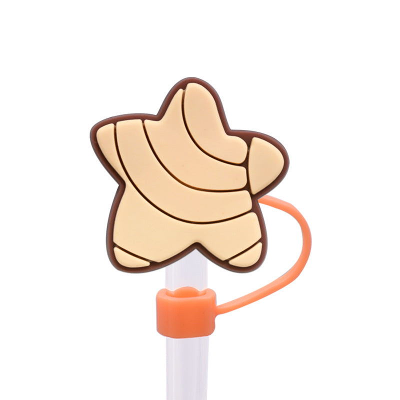 Wholesale Random 100pcs 10M  bread dust plug straw hat creative DIY cup straw accessories