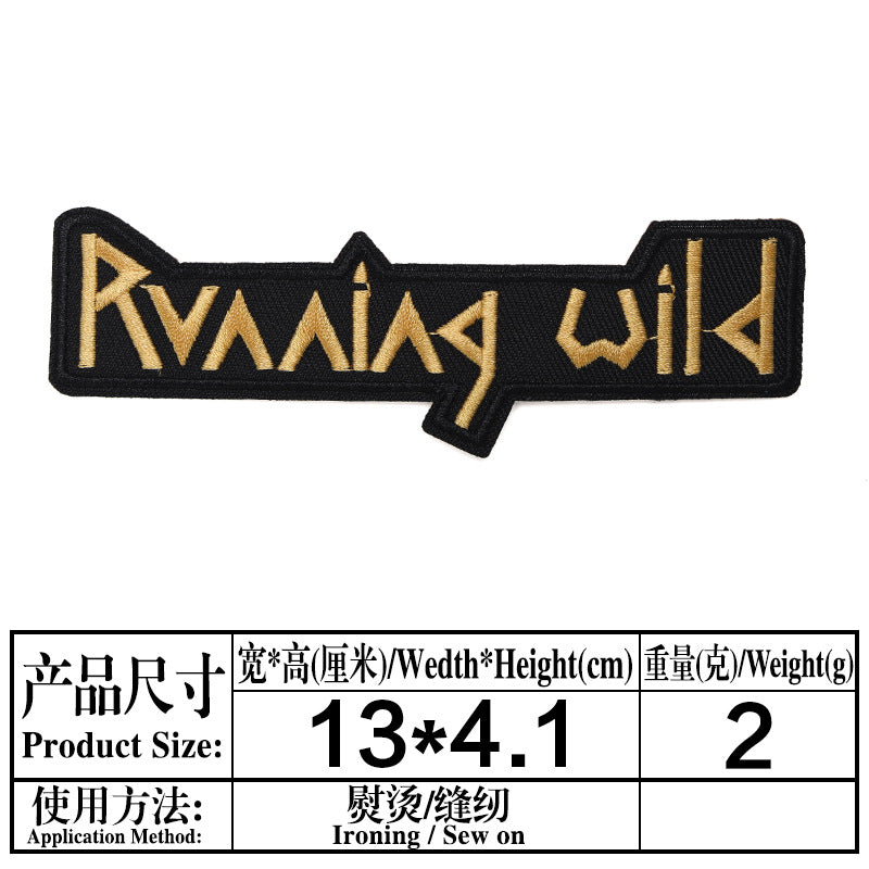 Wholesale Twill Embroidered Alphabet Patches Black White Rectangle Applique 33 Styles For Sweater DIY Craft Supply